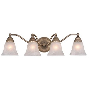 Vaxcel Standford 4 - Light Vanity in  Antique Brass - 1 of 4