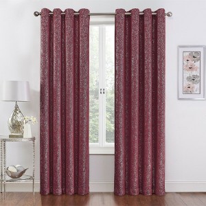 GoodGram 2 Pack Hotel Thermal Grommet 100% Blackout Window Curtain Panels - 1 of 2