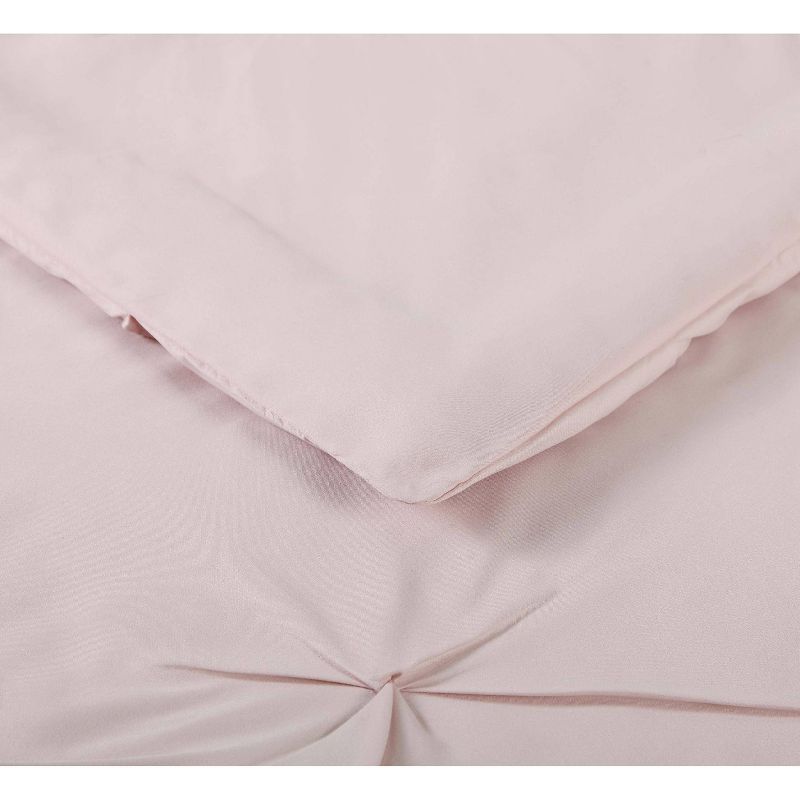 Truly Soft Twin Extra Long Arrow Pleated Bed in a Bag Set Blush, 3 of 6