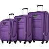 Infurnic Bag and Luggage Sets Hardshell  3 PCS with 360° Spinners Lightweight Suitcase, DurableTravel Suitcase, Purple, 30.3"*18.9"*12.6" - 3 of 4