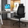 Costway High Back Mesh Office Chair Swivel Reclining Task Chair w/Clothes Hanger - 2 of 4