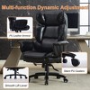 FONTOI Big Tall Office Chair, 500 lb Wide Seat with Lumbar Support for Low Back Pain Relief, Clamshell Armrests Extended Seat, Black, 22.8"*30.7"*48" - 4 of 4