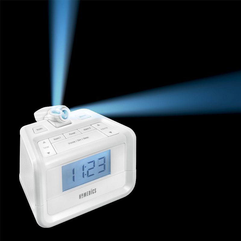 HoMedics Digital Alarm Clock with Night Light Projection &#38; Sound Machine - 8 Soothing Sounds, 3 of 6