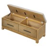 YOOCOZZ Shoe Storage Bench with Removable Cushion and Hidden Compartment - 3 of 4