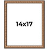 PosterPalooza | Slim Profile Gold Picture Frame - UV Acrylic, Foam Board Backing, Hanging Hardware - 2 of 4