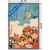 Trends International Cuckoo and Azalea by Katsushika Hokusai Framed Wall Poster Prints - 3 of 4