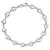 Black Bow Jewelry 14k White Gold 6mm Polished Fancy Link Chain Bracelet, 7.5 Inch - 4 of 4