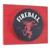Fireball Whisky Vintage Metal Backlit LED Wall Sign Panel Black - American Art Decor - 2 of 4