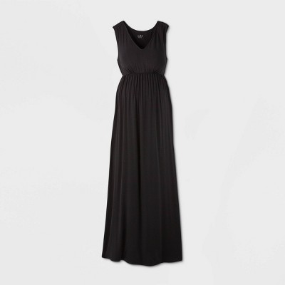 target black maternity dress