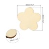 Unique Bargains Unfinished Cutouts Decoration Craft Wooden Flowers 50 Pcs - 2 of 4
