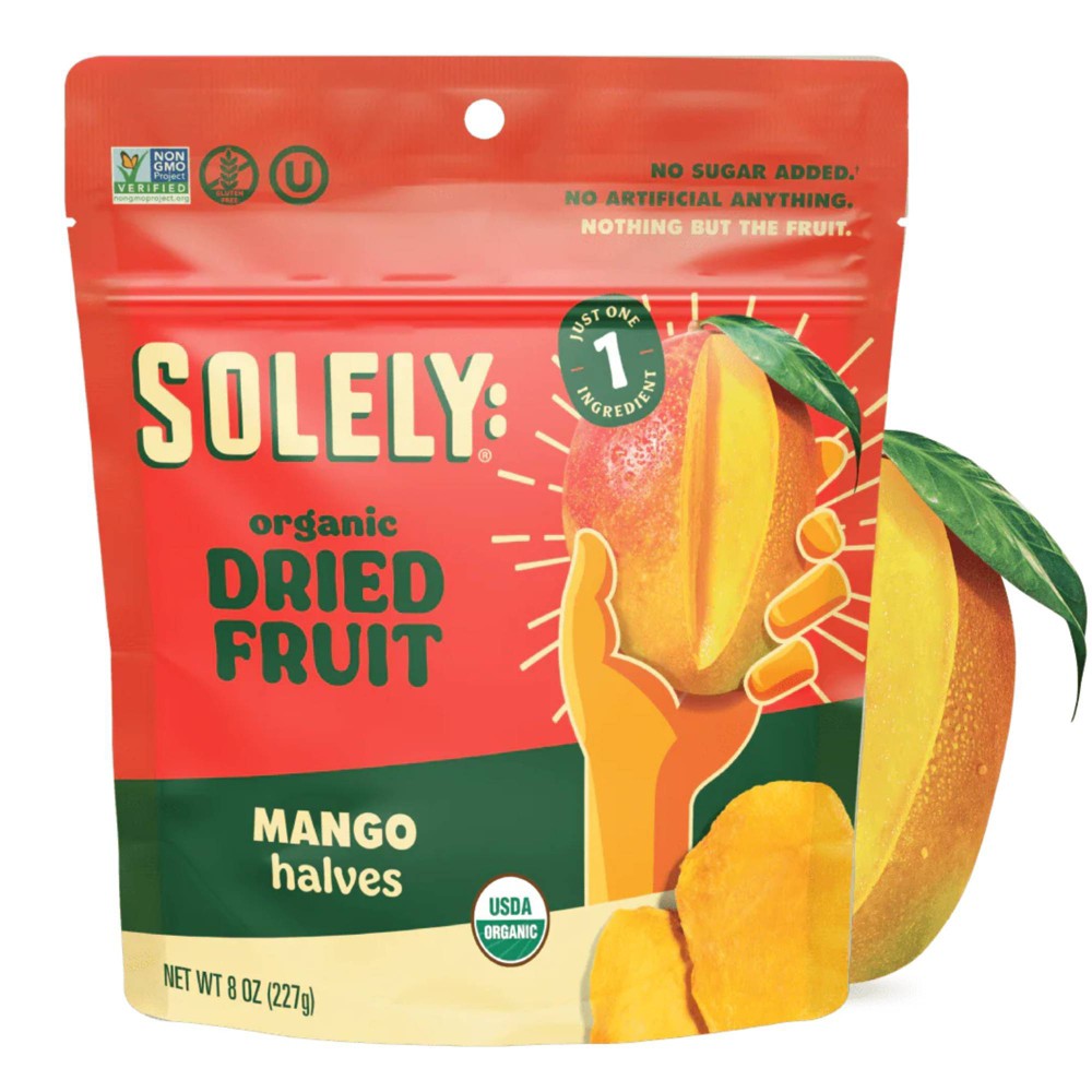Solely Organic Dried Fruit Mango Halves