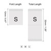 Unique Bargains S/M/L Clothing Sewing Embroidered Size Labels 3 Roll - 2 of 4