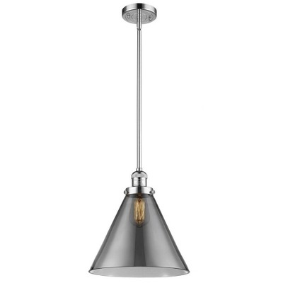 Cone - 1 Light Mini Pendant In Industrial Style-16 Inches Tall and 12 Inches Wide