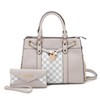 MKF Collection Christine Circular Print Vegan Leather Satchel Bag for Women with Matching Wallet by Mia K - 2 of 4