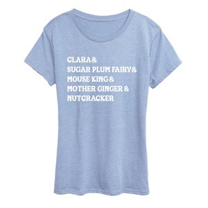 Women's - Instant Message - Nutcracker Characters Short Sleeve Graphic T-Shirt - 1 of 4