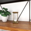 Classic Elegance Rustic Iron and Glass 15-Minute Sand Timer Hourglass (7") - Olivia & May - image 4 of 4