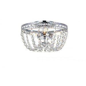 Elegant Lighting Kylie 10 inch flush mount in chrome - 1 of 4