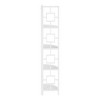 Sapphtopaz Modern 4-Tier Corner Bookshelf with Wood Shelves Space-Saving Book Shelf with Metal Frame Corner Shelf for Living Room - 2 of 4