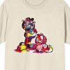 Garfield Nermal & Garfield Messy Paint Crew Neck Short Sleeve Natural Men's T-shirt - 2 of 3