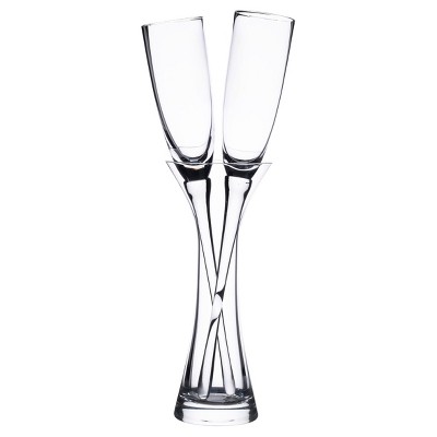 2ct Clear Long Stemmed Toasting Glasses 