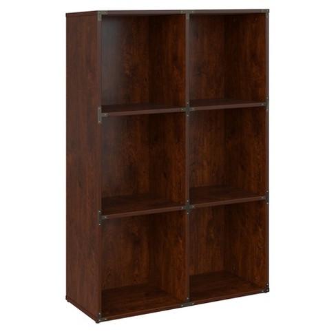 Kathy Ireland Office Ironworks 6 Cube File Cabinet Bookcase