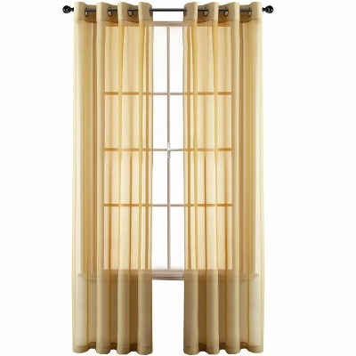 Sheer Window Curtains, Gold Sheer Curtains