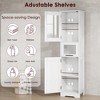 67-inch high storage cabinet, adjustable five-layer storage space, anti-dumping, suitable for bathroom, bedroom, kitchen, living room - 4 of 4