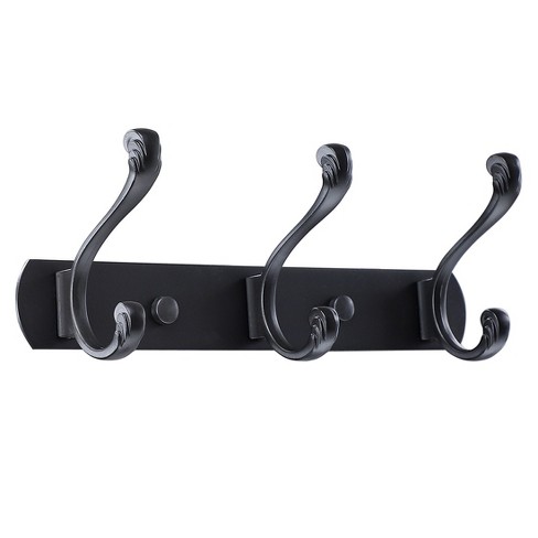 BirdRock Home Modern 3 Hook Coat Rack - Wall Mounted Key Cap