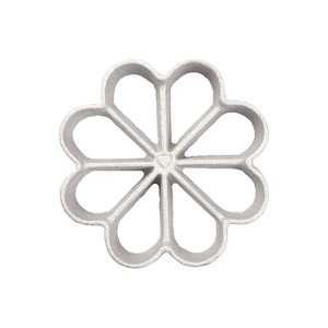 O'Creme Rosette-Iron Mold, Cast Aluminum, Small 8 Petal Floral Shape - 1 of 1