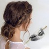 Unique Bargains Women's Classic Oval Hair Pins 4.92"x1.34"x0.79" 1 Pc - 2 of 3