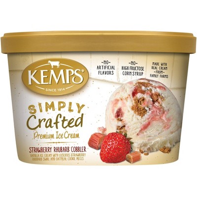 Kemps Simply Crafted Frozen Strawberry Rhubarb Cobbler - 48oz