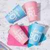 Blue Panda 50 Pack Paper Party Cups, Gender Reveal Party Supplies (12 oz, Pink and Blue) - 4 of 4