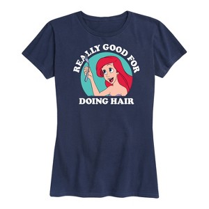 Women's - Disney Princess - Ariel Fork Really Good For Doing Hair Short Sleeve Graphic T-Shirt - 1 of 4