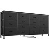Homhougo TV Stand for TVs up to 75" Black - 3 of 4