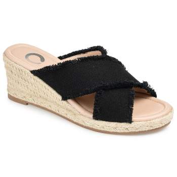 Journee Collection Womens Shanni Tru Comfort Foam Wedge Heel Espadrille Sandals