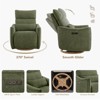 Spruce & Spring Power Swivel Recliner Chair Dual-Motor Nursery Glider with Lumber Pillow - 4 of 4