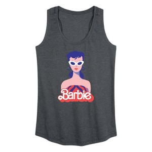 Women's - Barbie - Retro Classic Styled Barbie Graphic Racerback Tank - 1 of 4
