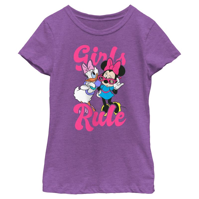 Girl's Mickey & Friends Daisy and Minnie Girls Rule T-Shirt, 1 of 5