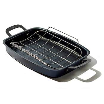 Oxo 12 Steel Bbq Open Frypan With Silicone Sleeve Black : Target
