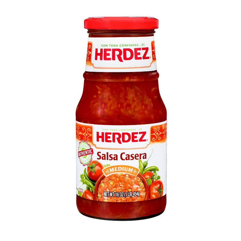 Herdez Casera Medium Salsa 16oz, 1 of 8