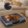 LAOTIES Orthopedic Dog Bed For Large Dog,Brown Egg Crate Foam Sofa With Washable Cover Joint Support - 3 of 4