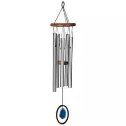 Woodstock Chimes Signature Collection, Woodstock Agate Chime, Blue 25'' Wind Chime WAGBLL