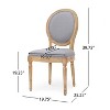 Christopher Knight Home Derring 7 Pieces French Country Upholstered Wood Expandable Dining Set - 3 of 4
