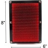 JuzToys 3D Pin Art Board Game Toy, Classic Pin Impression Desk Toys Sculpture for Children Adults, Red - 3 of 4