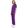 Medichic Women's Medical Scrubs Set- V-Neck with Flare Pant - 2 of 4