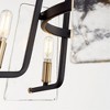 Quorum Lighting Tioga 5 - Light Chandelier in  Noir/Aged Brass - 2 of 2
