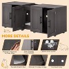 Double Cat Litter Box Enclosure with Litter Mat, Wooden Hidden Cat Washroom Furniture for 2 Cats, Storage Cabinet, 55" L x 17.7" W x 20.6" H - 2 of 4