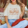 Simply Sage Market Women's Fall Breeze Crunchy Leaves Short Sleeve Garment Dyed Tee - 2 of 4