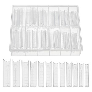 Unique Bargains Scale Faux Crystal Extension Fake Nails 120 Pcs - 1 of 4