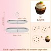 Unique Bargains 2 Tier Dessert Cupcake Stand Crown-Design with Tiered Serving Tray for Donuts Fruit - 2 of 4